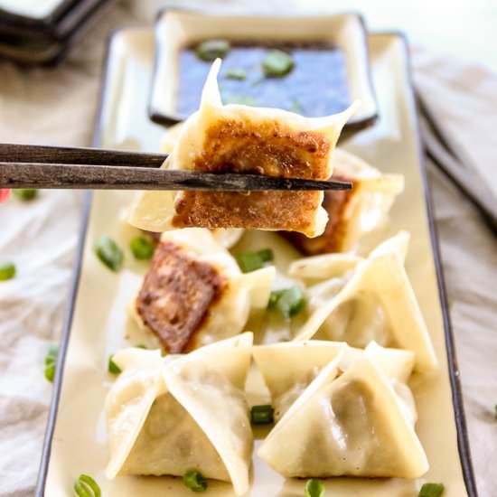 Pork Potstickers w/ Sesame Soy Sauce