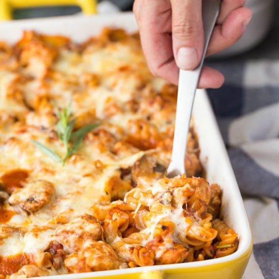 Baked Chicken & Tarragon Pasta