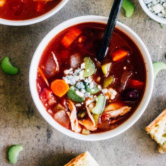Slow Cooker Buffalo Chicken Chili