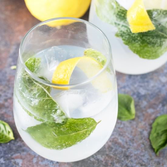 Lemon Basil Gin & Tonic