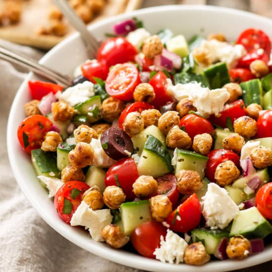 Greek Tomato Cucumber Salad