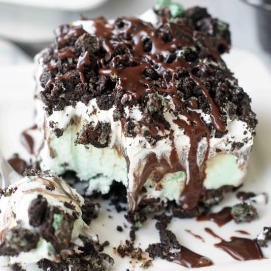 Mint Oreo Ice Cream Dessert