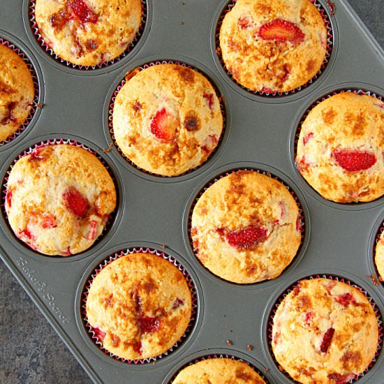 Strawberry Lemon Muffins