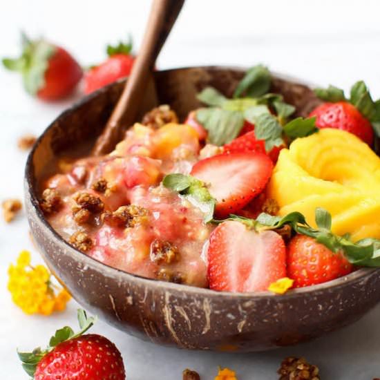 Mango Strawberry Raw Vegan Cereal