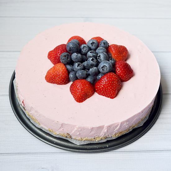 Healthy Strawberry Cheesecake