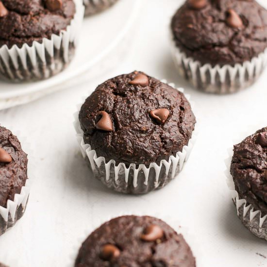 Healthy Chocolate Mini Muffins