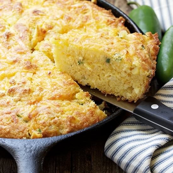 Jalapeno Cheddar Corn Cornbread
