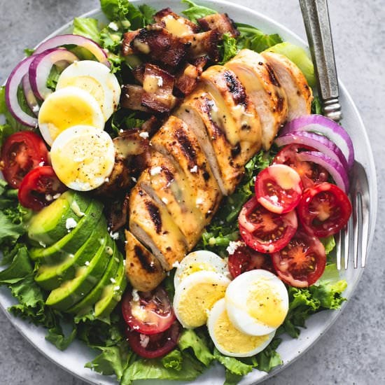 Honey Mustard Chicken Cobb Salad