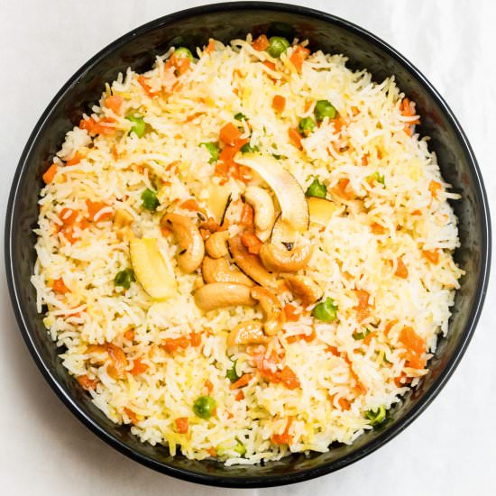 Indian Coconut Rice Pulao