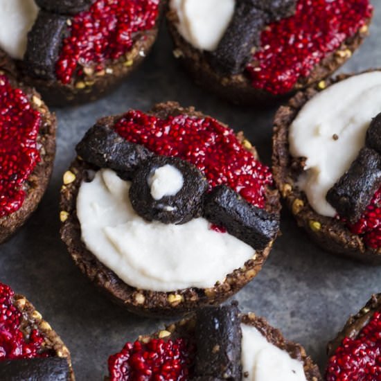 Chocolate Mousse Pokeball Tarts