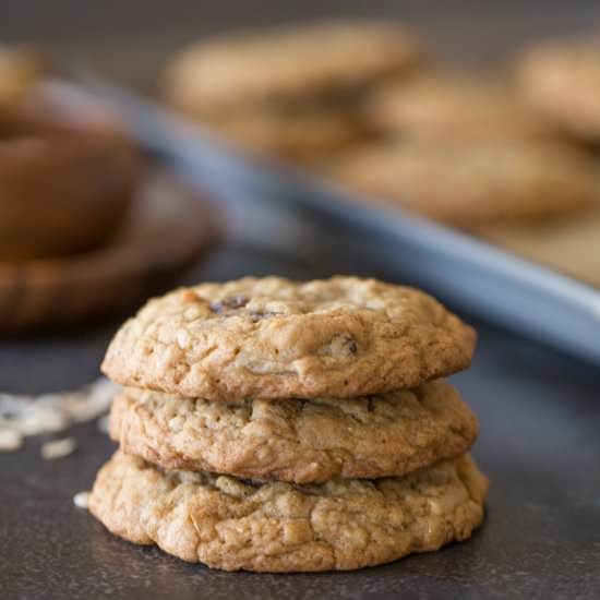 Bakery Style Oatmeal Raisin Cookies