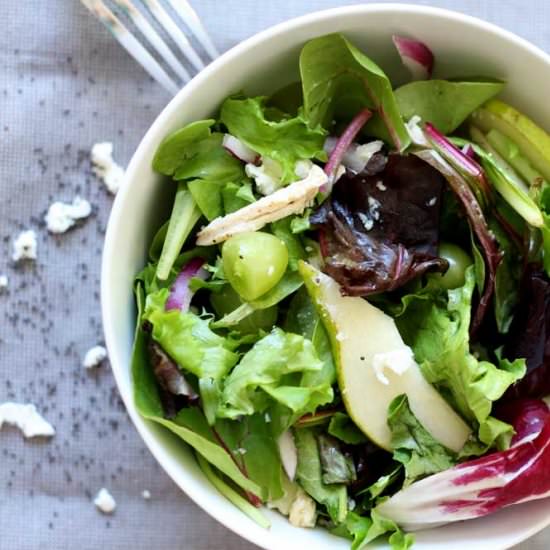 Pear and Goat Cheese Bistro Salad