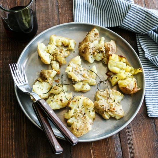 Rosemary Smashed Potatoes