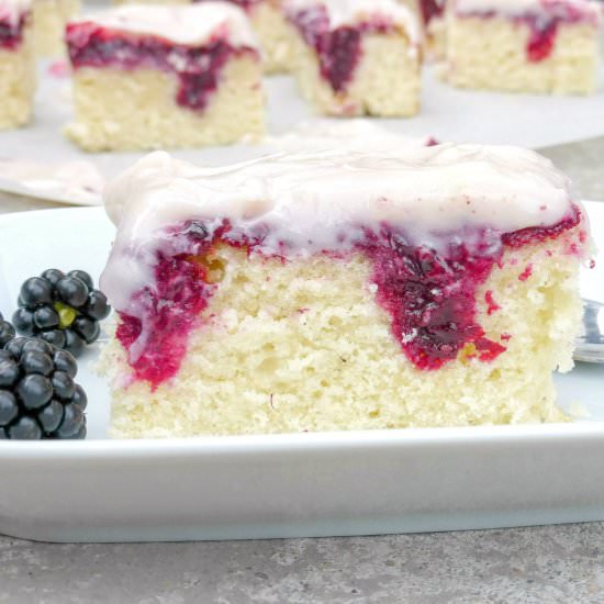 Blackberry Poke Cake