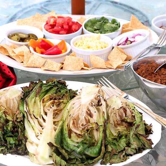 Grilled Romaine Taco Salad Bar