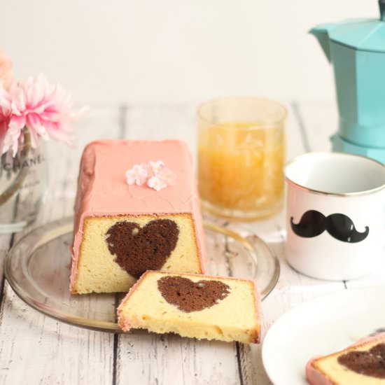Plum Cake Heart