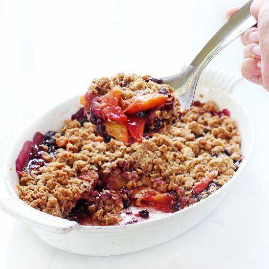 Blueberry Peach Crumble