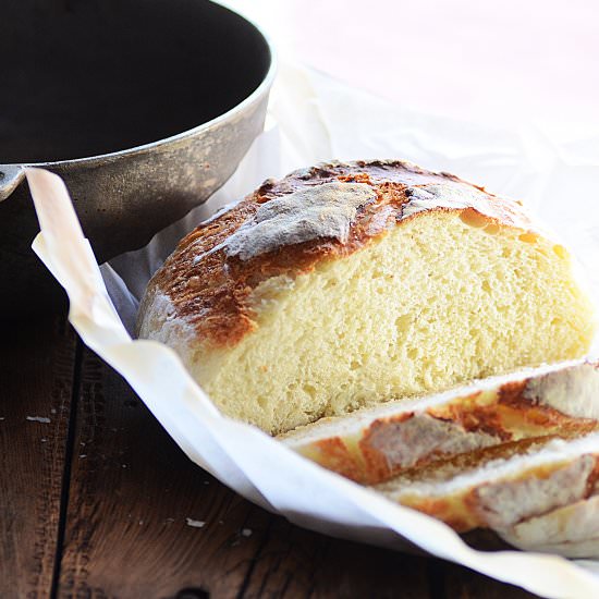 No Knead Country Artisan Bread