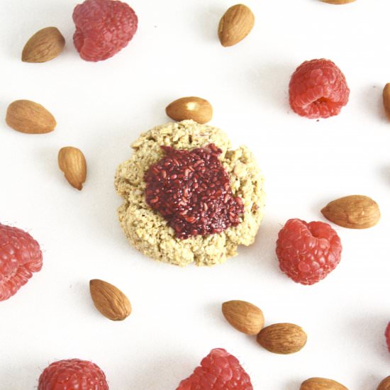 Lemon Cookies with Raspberry Jam