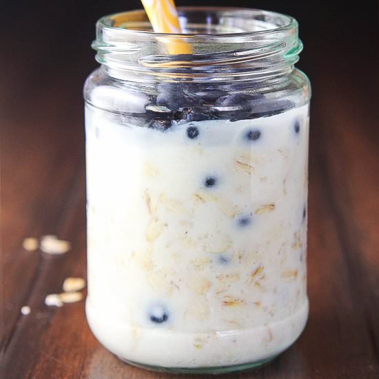 Blueberry Pie Overnight Oats