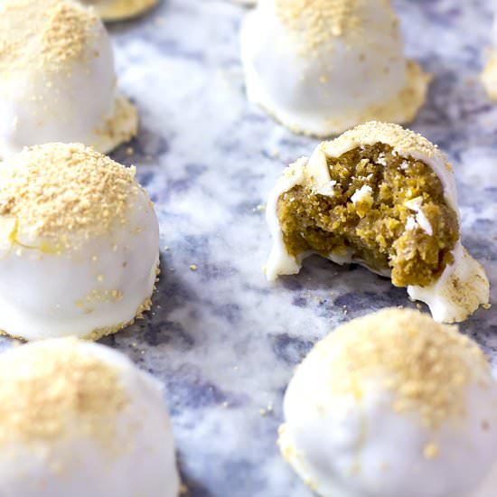 Pumpkin Cheesecake Cake Balls
