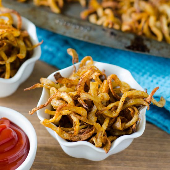 oven baked curly fries