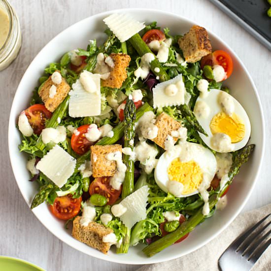 Ultimate vegetarian Caesar salad