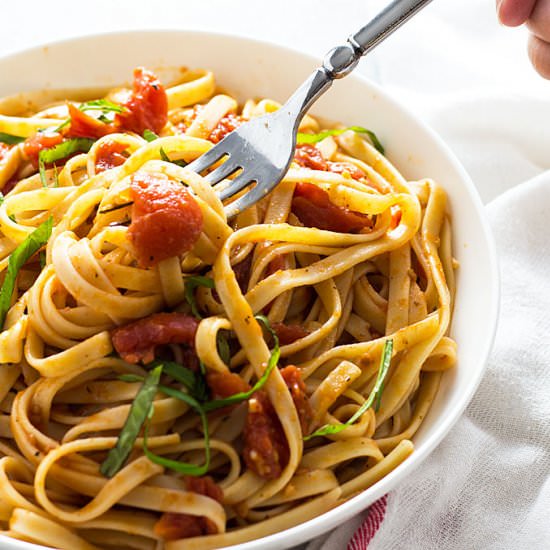 pasta with tomato butter sauce