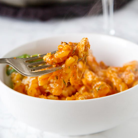 Chicken Parmesan Pasta Skillet