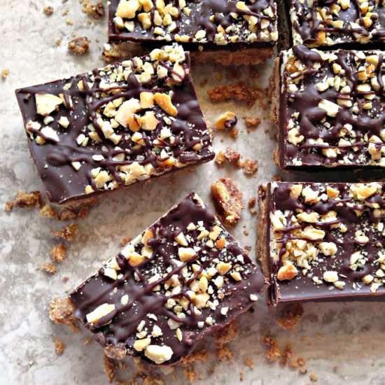 No Bake Peanut butter bars