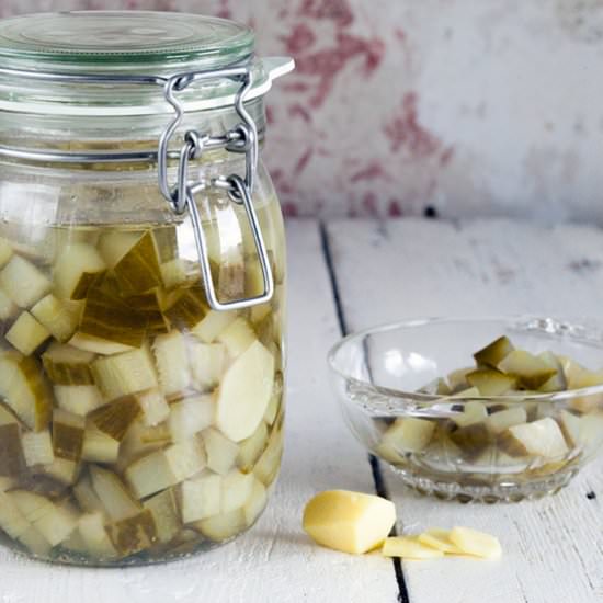 Pickled Cucumbers with Ginger