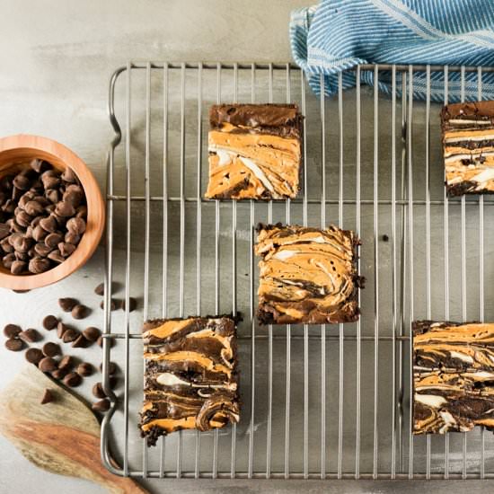 Marbled Peanut Butter Brownies