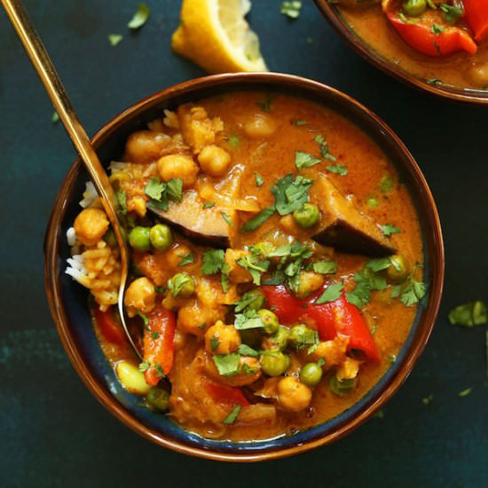 Red Curry with Chickpeas