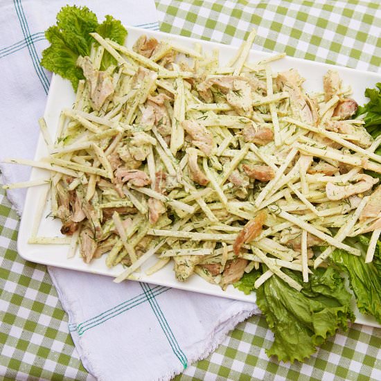Jicama Salad with Green Goddess Dressing