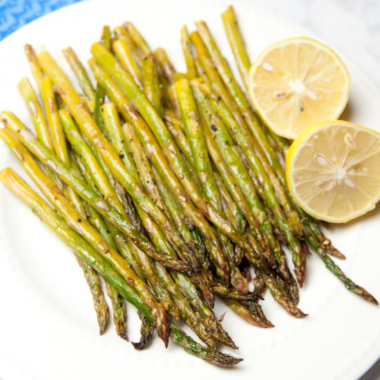 Roasted Lemon Butter Asparagus