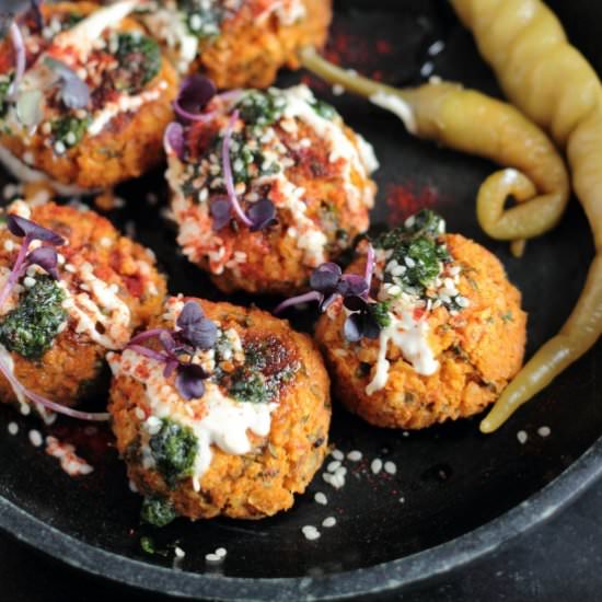 Carrot falafel