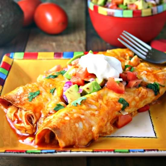 Cheesy Chicken Enchiladas