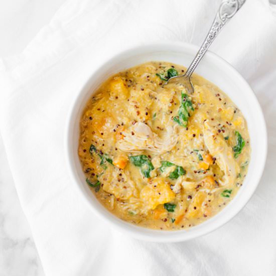Chicken Pumpkin Quinoa Chowder