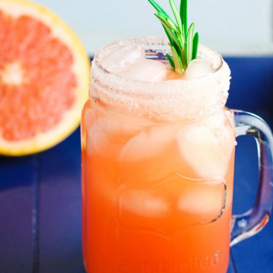 Mason Jar Salty Dog Cocktails