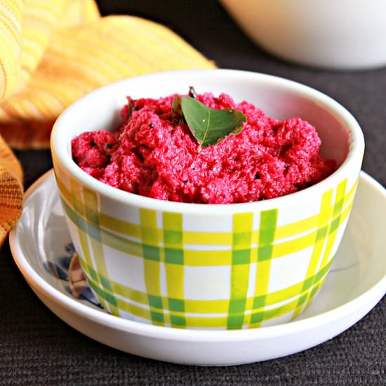 Beets With Yogurt And Coconut