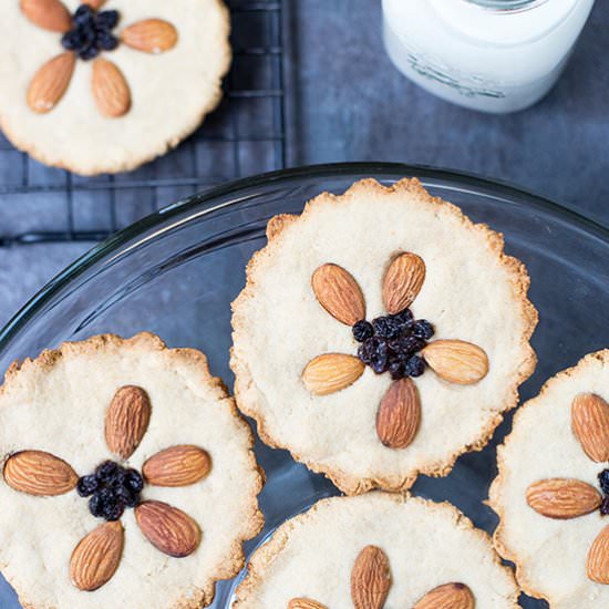 Vegan Almond Flour Cookie Tarts