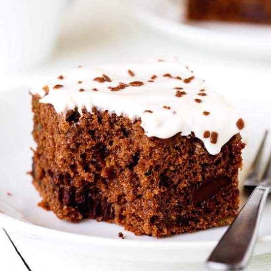 Chocolate Zucchini Sheet Cake