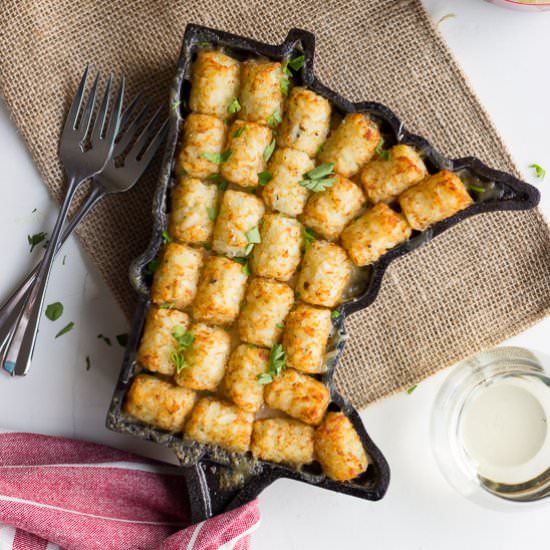 Vegetarian Tater Tot Hot Dish