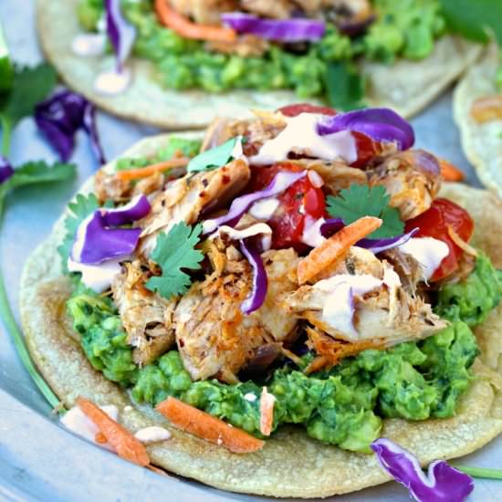 Crispy Chipotle Tuna Tostadas