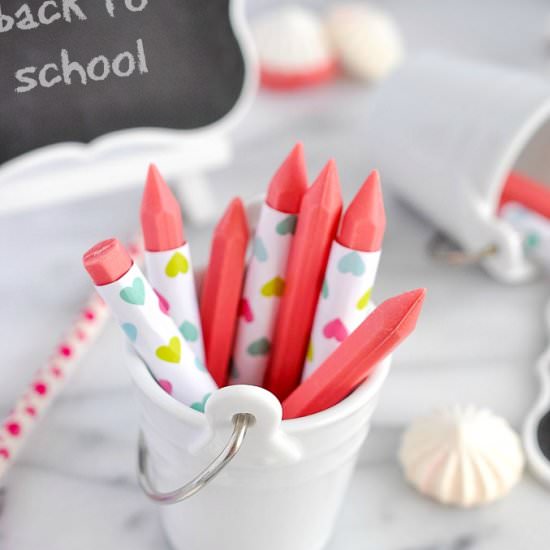 Strawberry Chocolate Crayons