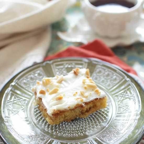 Pineapple Peanut Mini Sheet Cake