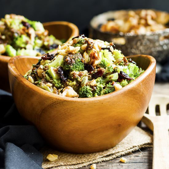 Balsamic Chopped Broccoli Salad