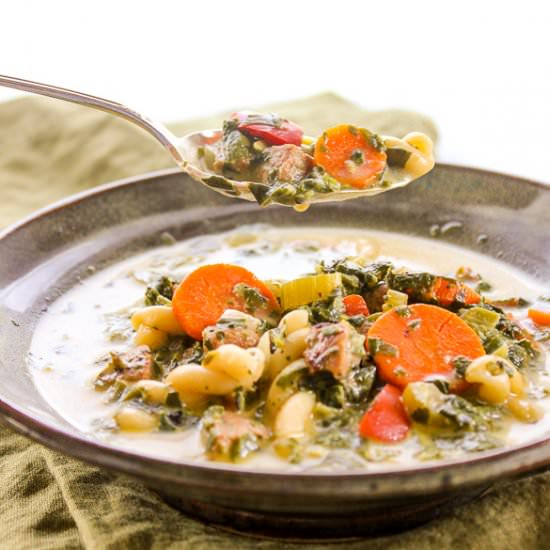 Creamy Italian Chicken Sausage Soup