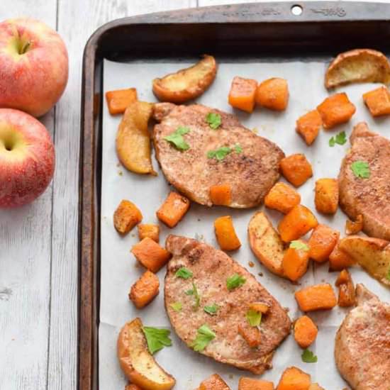 Sheet Pan Brown Sugar Pork Chops