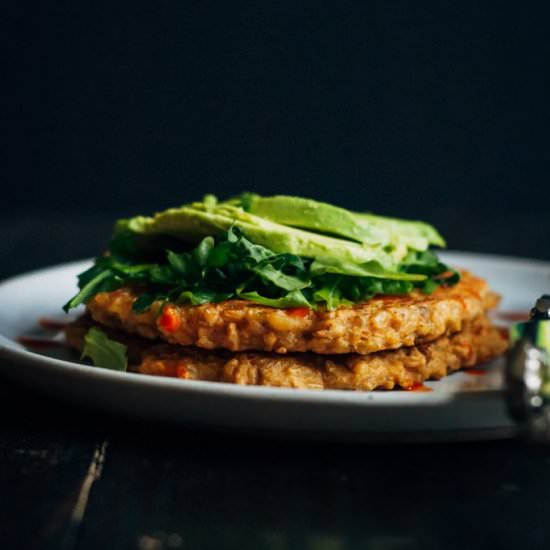 Savory Freekeh Pancakes